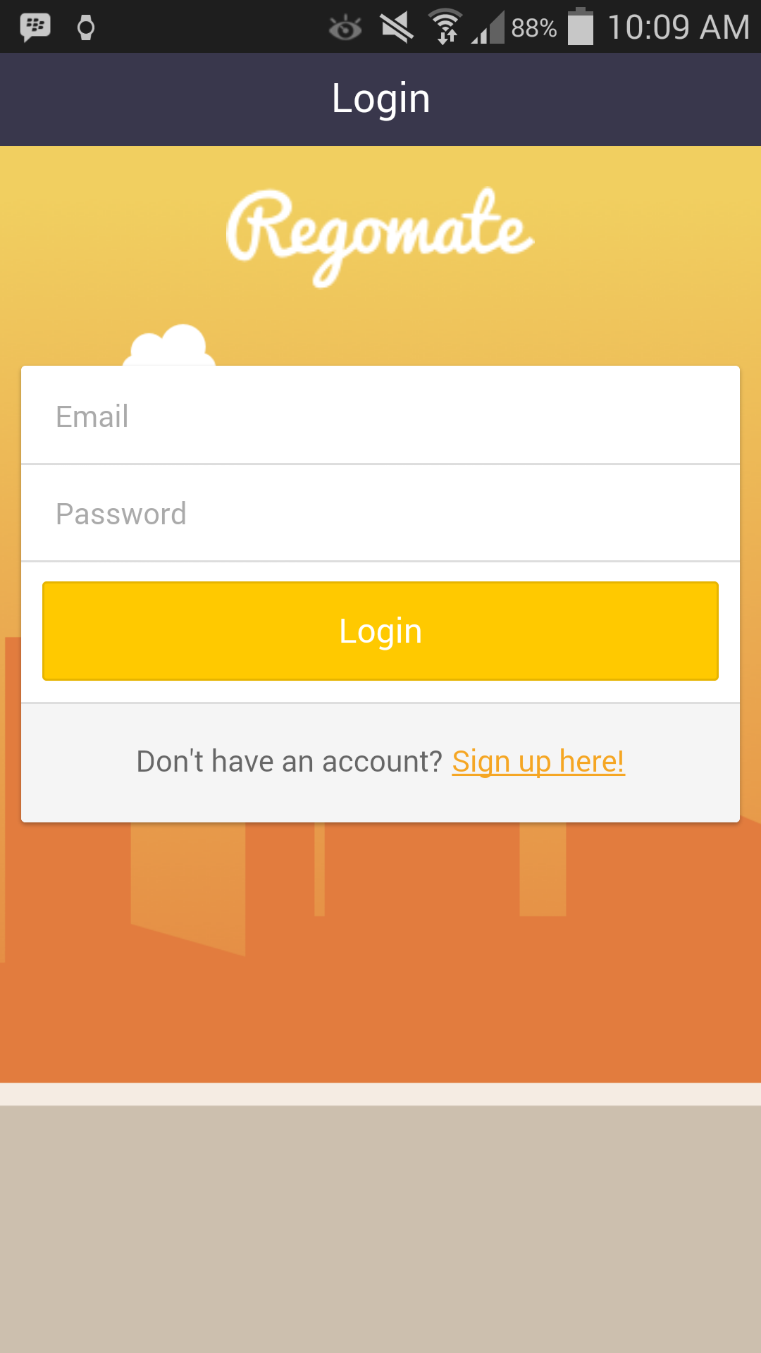 Android application Regomate screenshort
