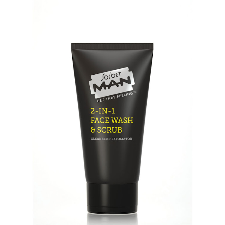 Sorbet Man 2-in-1 Face Wash and Scrub, 150ml, R80