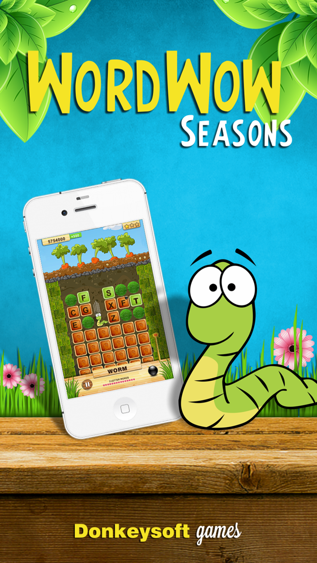 Android application Word Wow Seasons - More Worm! screenshort