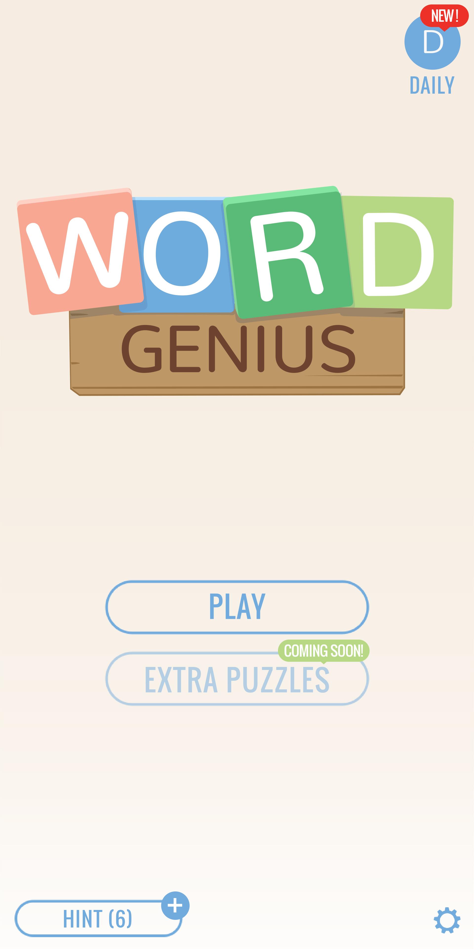 Android application Word Genius: Train Your Brain screenshort