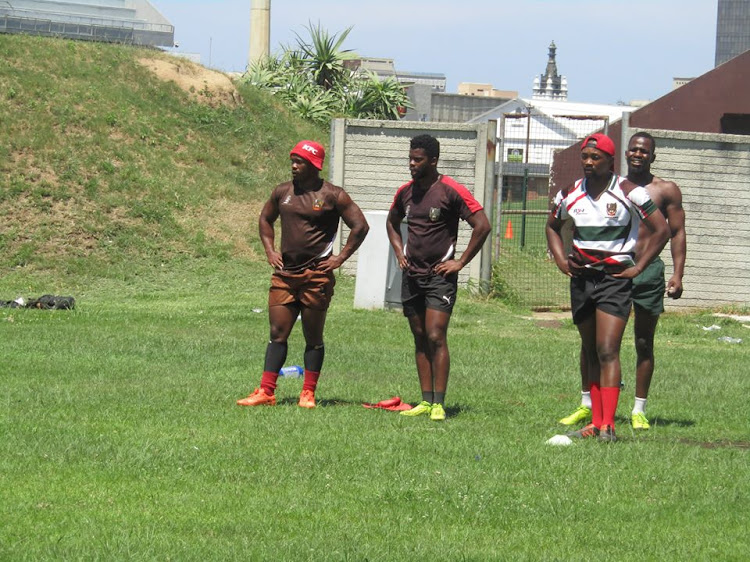 Border Rugby Union players during a training sessions.