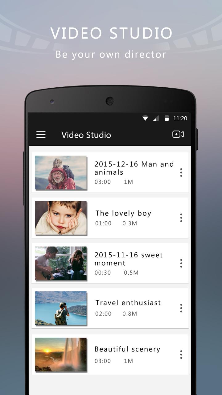 Android application Video Studio - Video Editor screenshort
