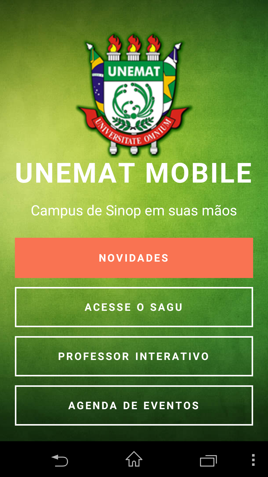 Android application Unemat Sinop Mobile screenshort
