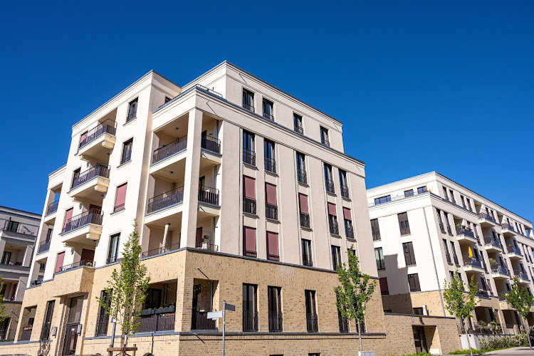 Modern yellow tenement buldings seen in Berlin, Germany. Picture: 123RF/elxeneize