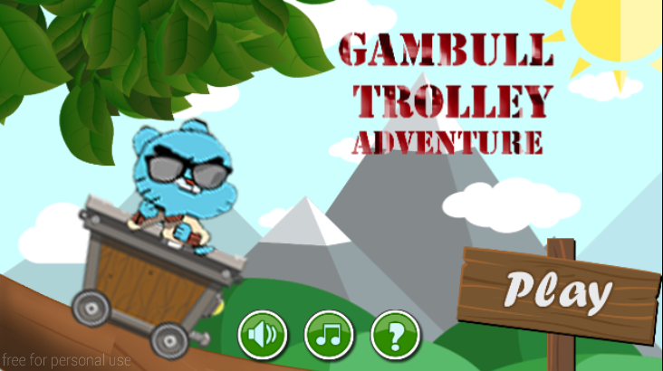 Android application Gumball Trolley Adventure screenshort
