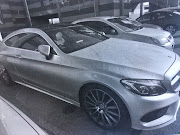 The Mercedes-Benz C300 Coupe, worth about R507,000, belonging to 'Woolworths looter' Mbuso Moloi.
