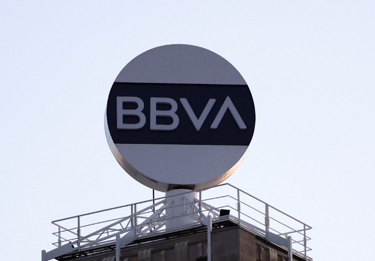 The logo of BBVA bank is displayed in Barcelona, Spain. Picture: NACHO DOCE/REUTERS