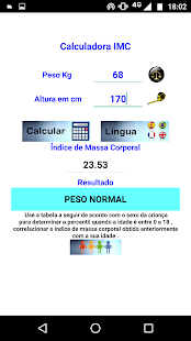 IMC (CORPOTAL MASS INDEX) Screenshot