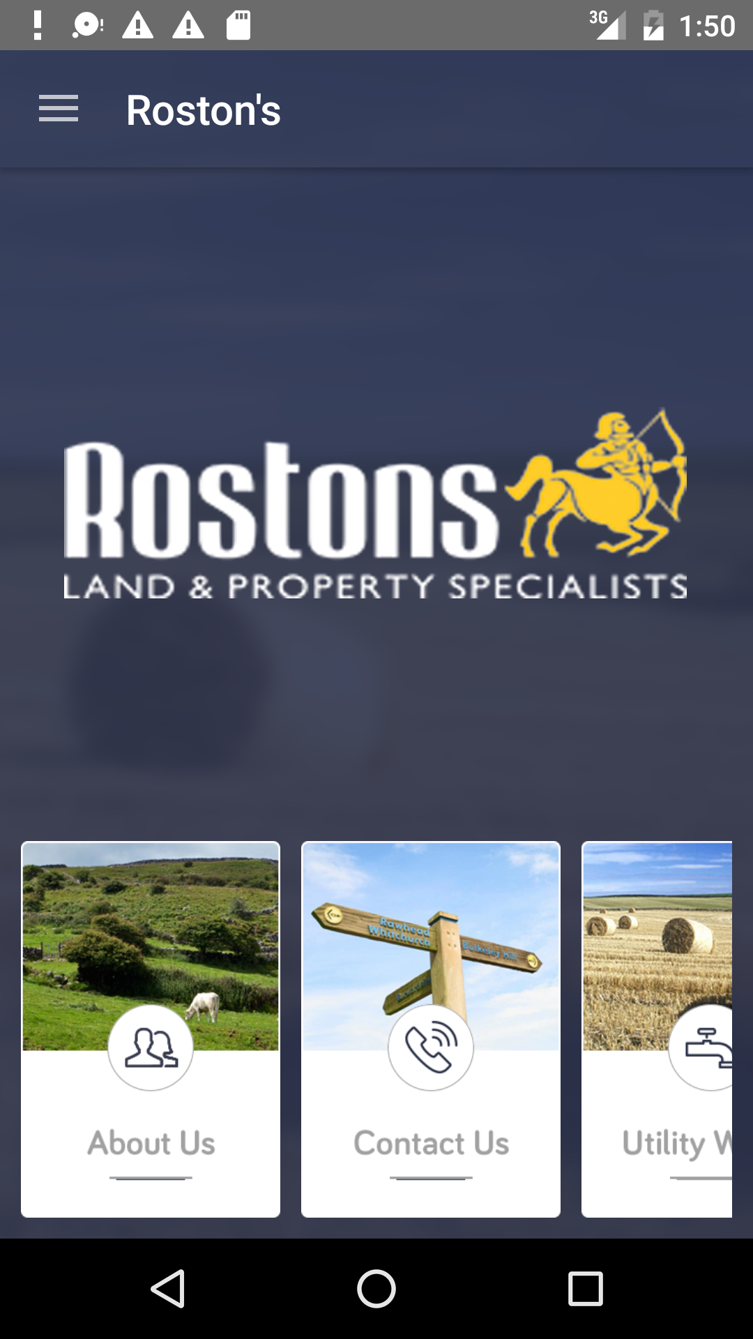 Android application Rostons Land Property screenshort