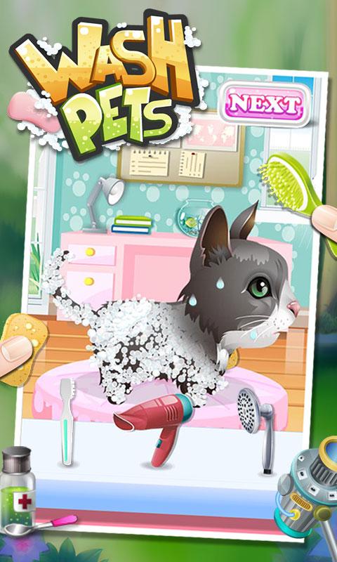 Android application Wash Pets - kids games screenshort