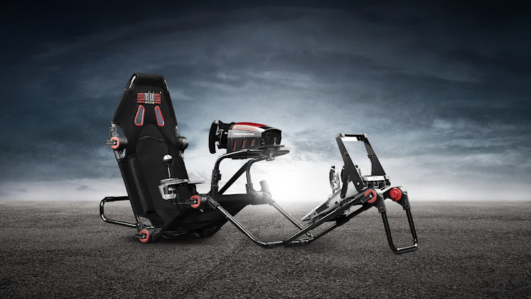 Racing simulator stations make great gifts for virtual driving enthusiasts. Picture: SUPPLIED