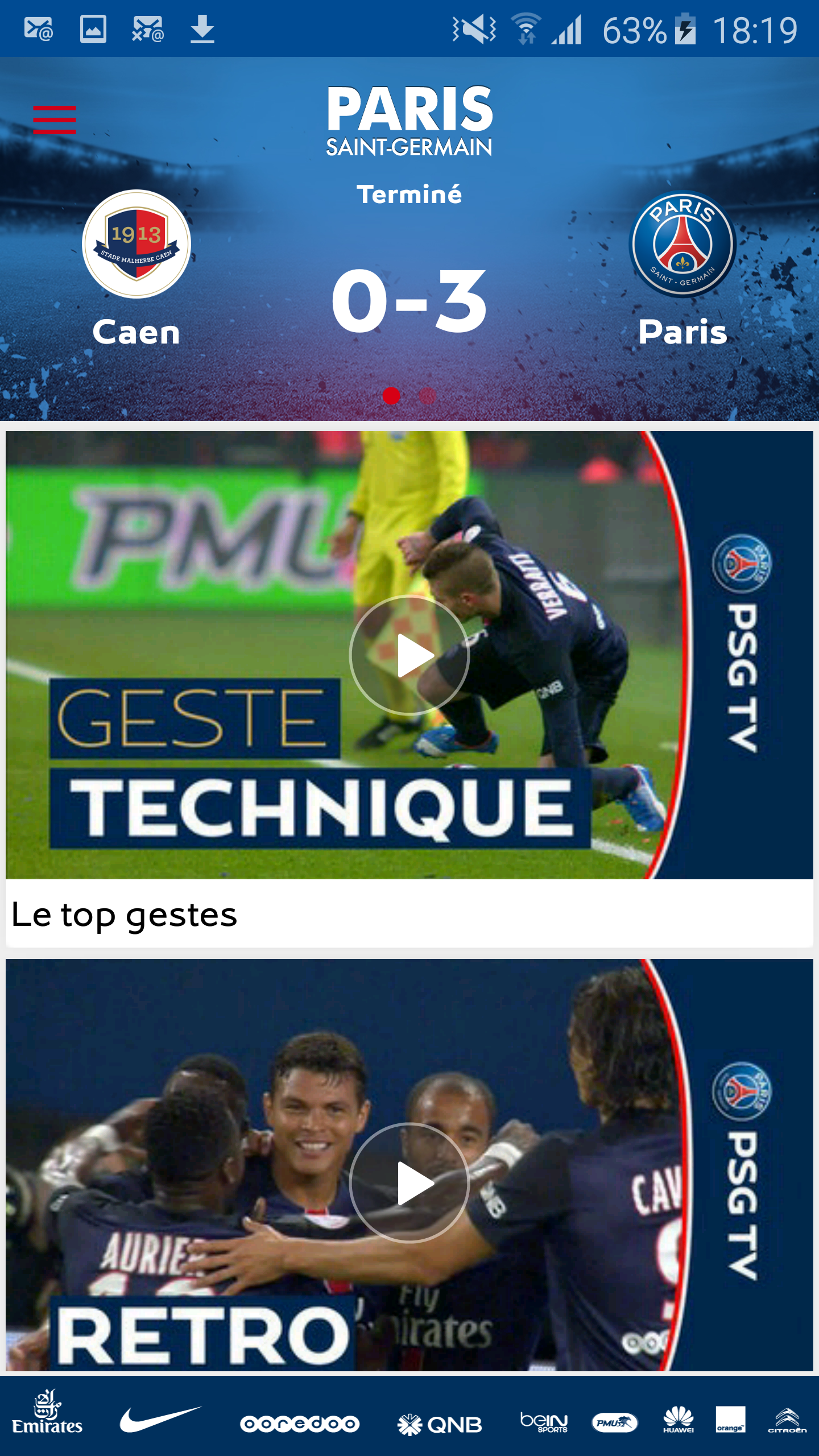 Android application PSG Official screenshort
