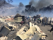 Imizamo Yethu residents lost their homes in a massive fire in March. Picture Credit: Esa Alexander