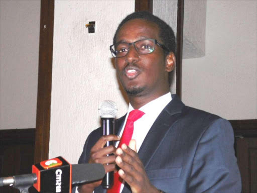 NGO Board executive director Fazul Mohamed speaking at Laico Regency hotel during a past employment forum with NGO industry players. /FILE