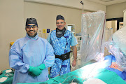 Global cardiology expert Dr Ralf Birkemeyer from Germany and local cardiologist Dr Sanjay Maharaj unblocked Johanna van Rooyen's artery using a guide wire‚ balloons and stents.