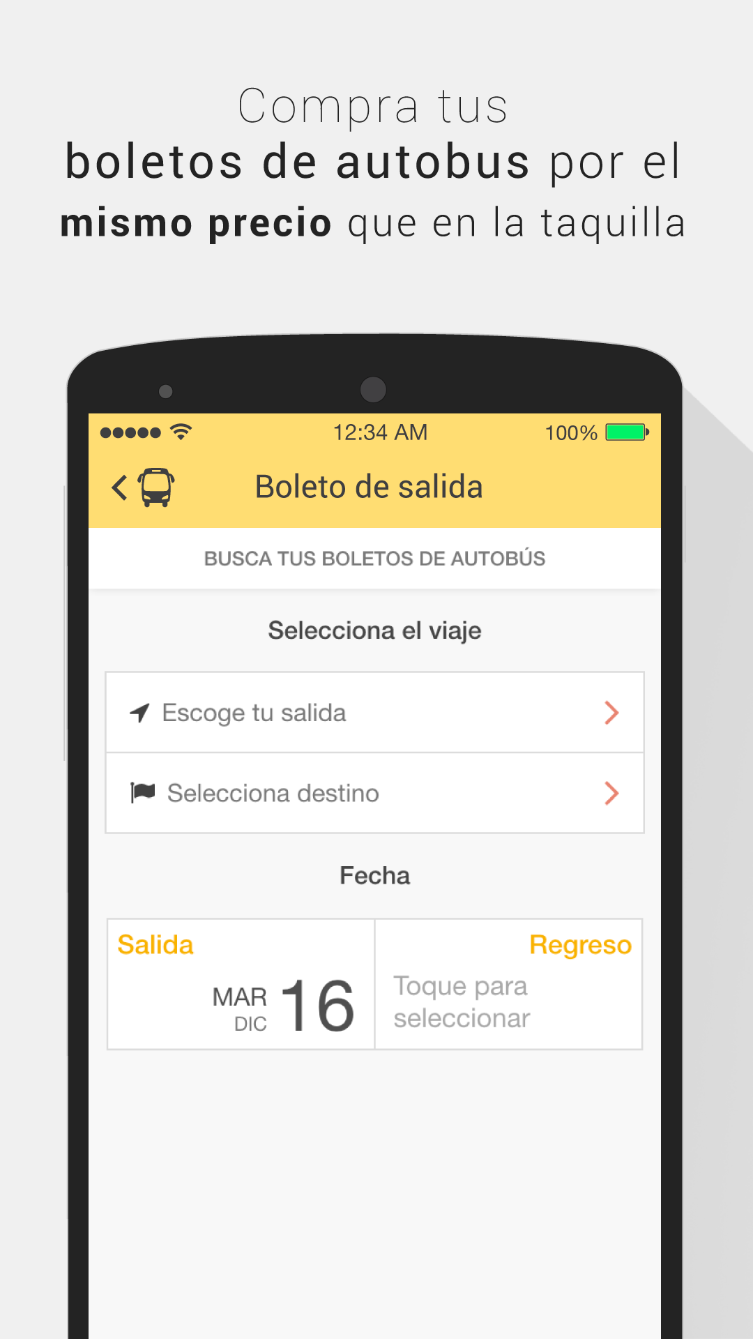 Android application ClickBus - Bus Tickets screenshort