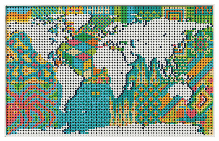 Lego Art World Map.