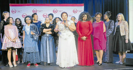 WOMEN’S INITIATIVE: The first all-women owned bank, Women’s Bank of Africa was launched in East London at The Venue@Hemingways at the weekend. Centre front is Bea Hackula, chairwoman and president of Africa for Africa Women, flanked by the bank’s other founding members including a number of East Londoners Picture: MBALI TANANA