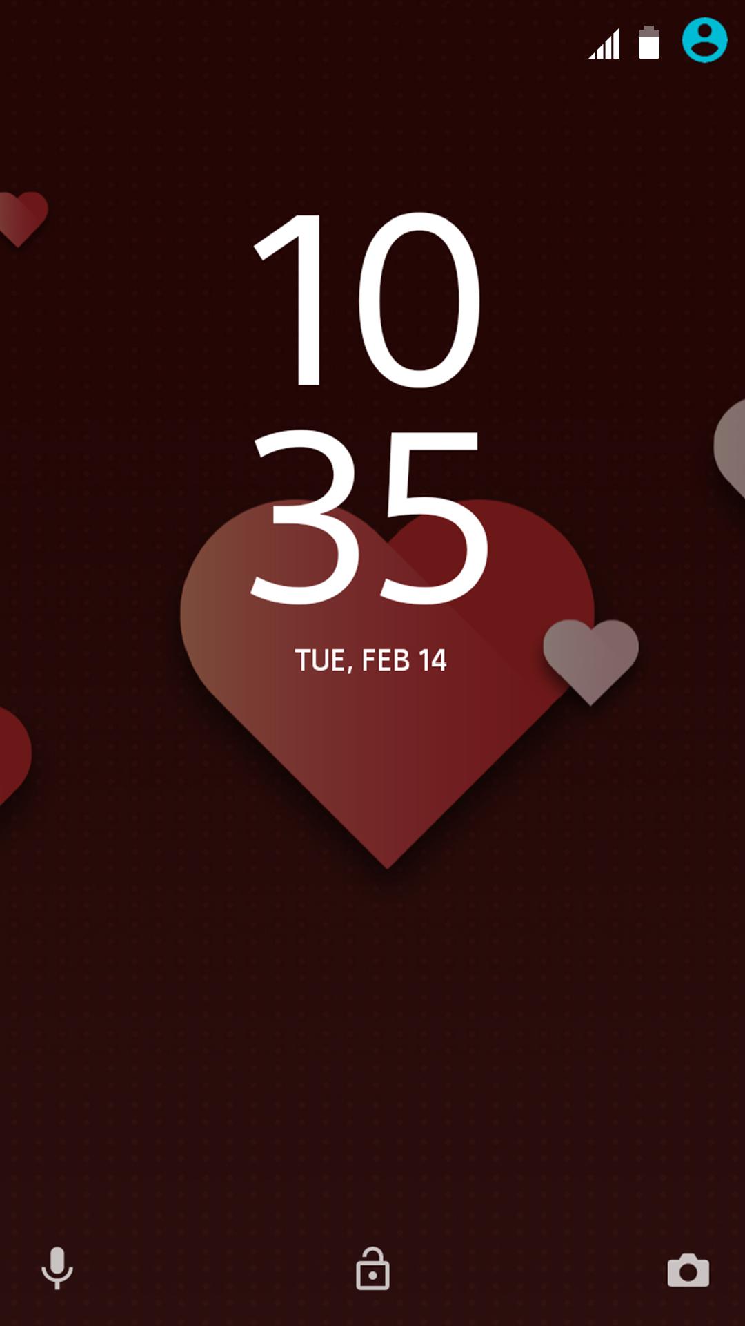 Android application XPERIA™ Valentine’s Theme screenshort