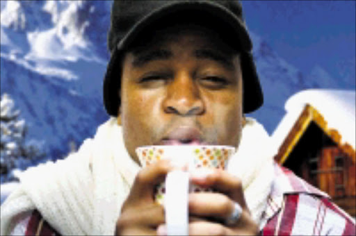 HOTTEST: YFM DJ Chubbi tests a variety of hot chocolates to find that chocolatey taste and to keep warm on wintry nights. He found that the Pick n Pay Choice drink hit the spot in terms of texture and satisfying taste. 29/03/09. Pic. Daniel Born.