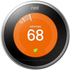 Nest Learning thermostat heating