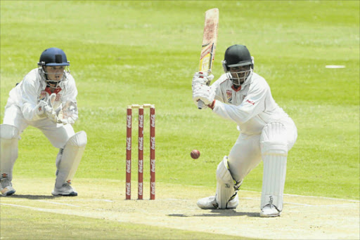 DISAPPOINTING PERFORMANCE: Border’s Siphamandla Krweqe in action during the match between Border and Gauteng at the Coca-Cola Khaya Majola Week at Wanderers Stadium in Johannesburg yesterday. Border lost to Gauteng by nine wickets Picture: GALLO IMAGES