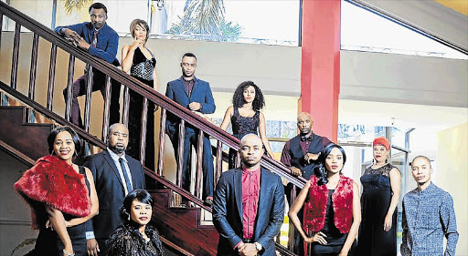 STELLAR CREW: The cast of the new telenovela , ‘Greed and Desire’, which starts in April on Mzansi Magic