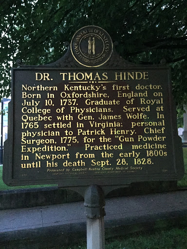 Dr. Thomas Hinde Historical Marker