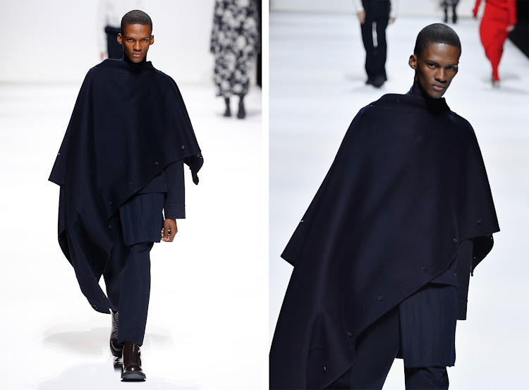 Siphosethu Ncise walks for Jill Sander