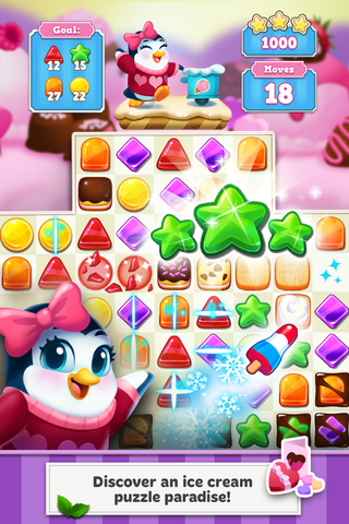 Android application Frozen Frenzy Valentine Hearts screenshort