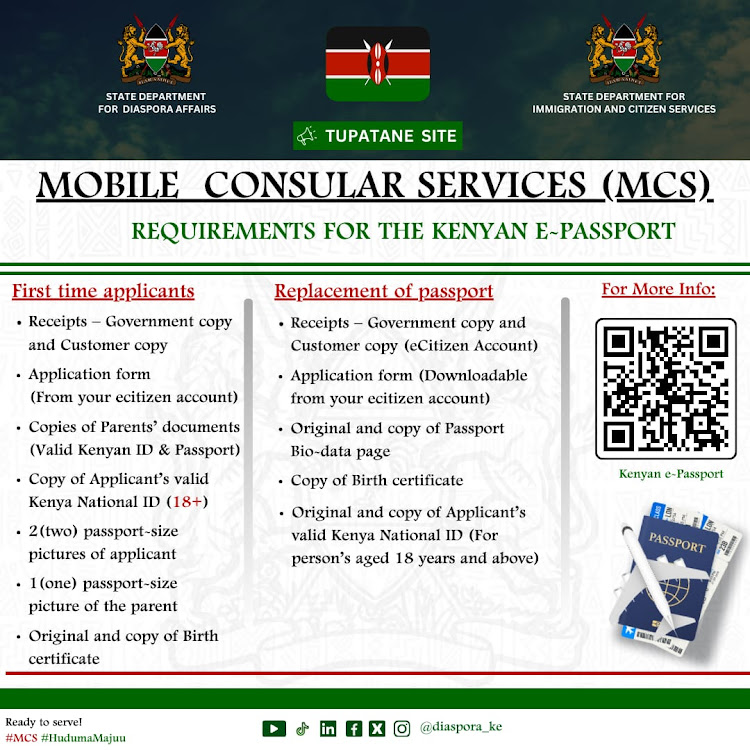 Mobile Consular Services offered to Kenyan Diaspora