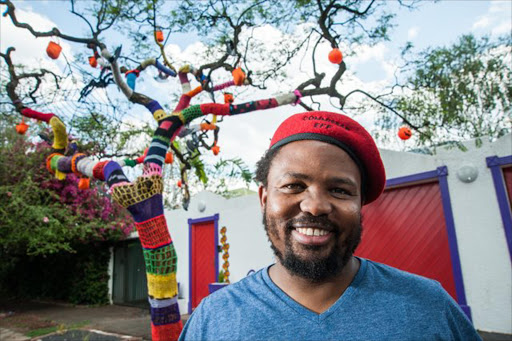 Andile Mngxitama of the Economic Freedom Fighters (EFF), during an interview in Melville, Johannesburg.
