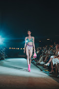 Model walks the Essie Apparel show in Johannesburg