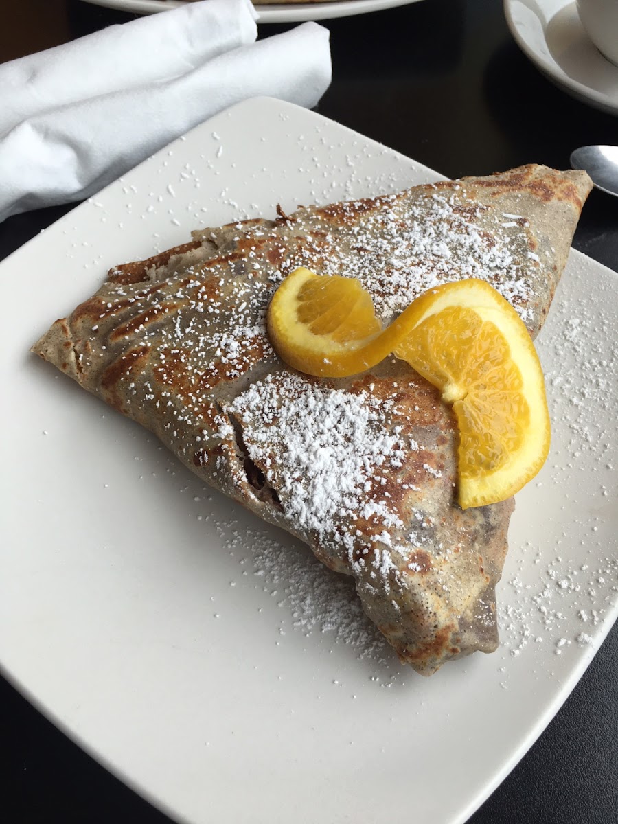 GF Strawberry Nutella crepe.