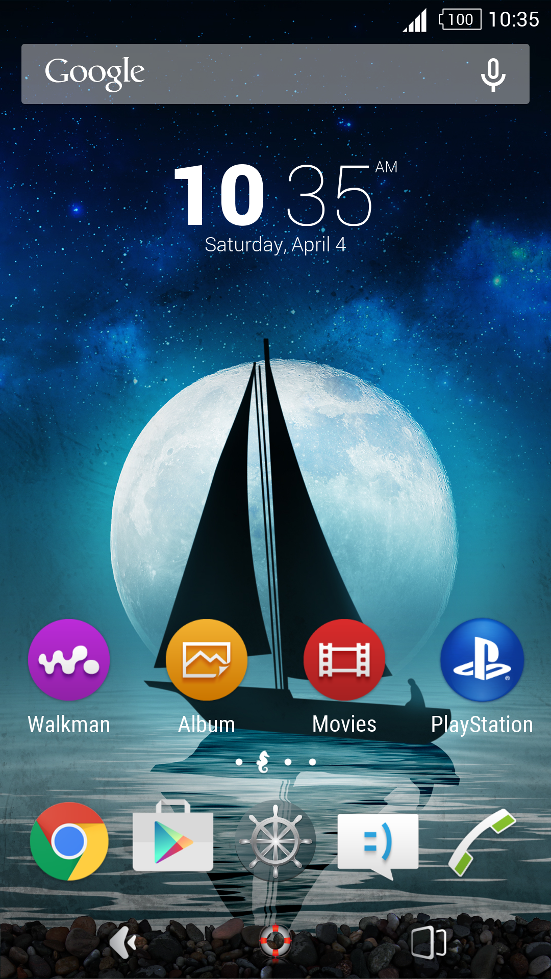 Android application Moon River Theme for Xperia™ screenshort