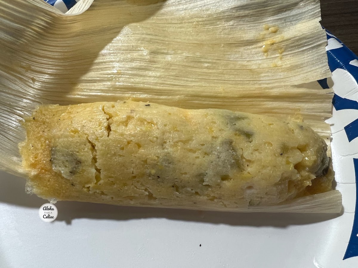 Green Chile & Cheese Tamale