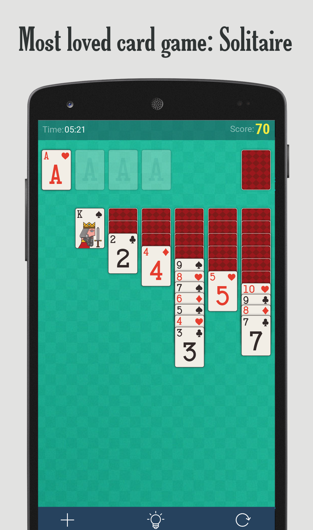 Android application Solitaire screenshort