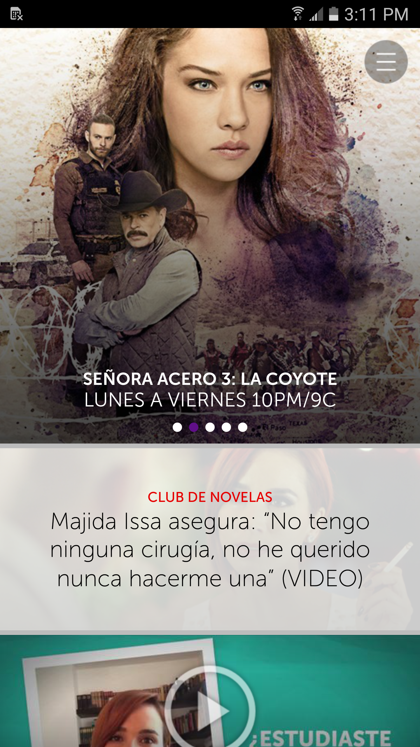 Android application Telemundo Novelas screenshort