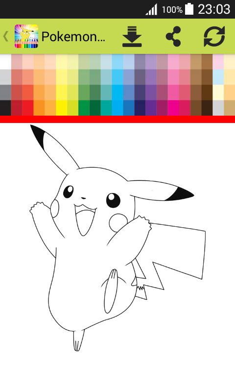 Android application Coloring Book for Poke screenshort