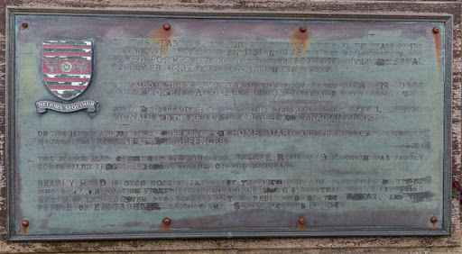 This plaque commemorates the Observer Corps of the Allied Forces keeping watch for enemy aircraft between the years 1939 and 1945. Also during those years the men and women of the Royal Air Force...