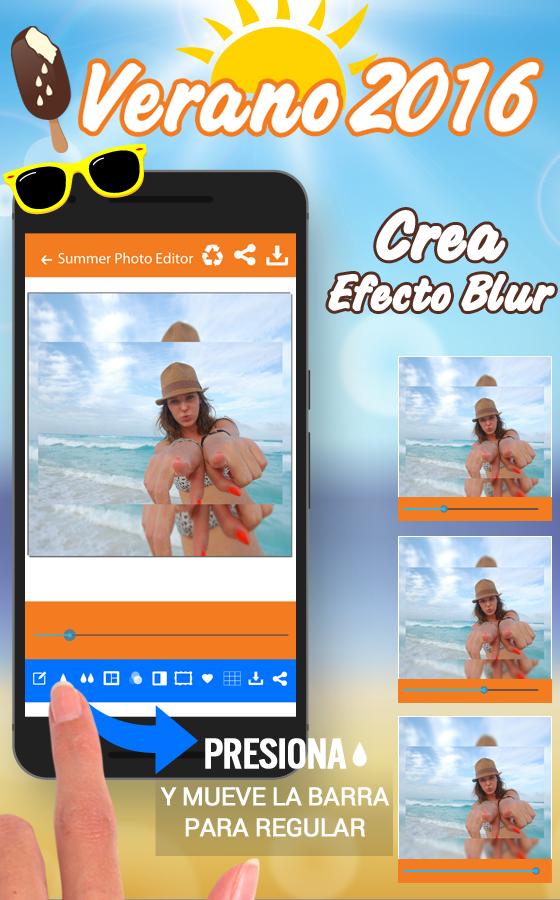 Android application 2016 Summer Photos Editor screenshort