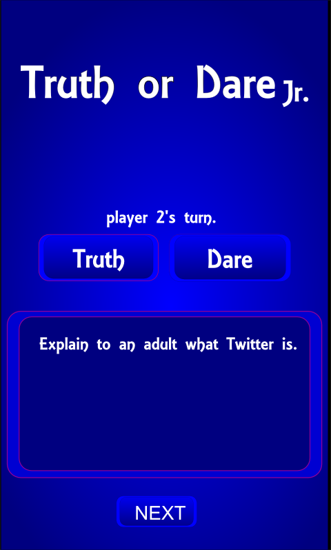 Android application Truth or Dare screenshort