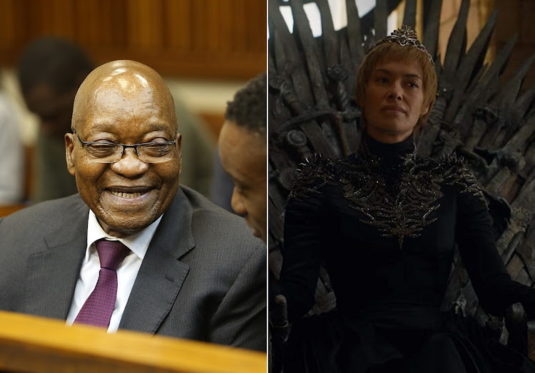 Jacob Zuma and Cersei Lannister.