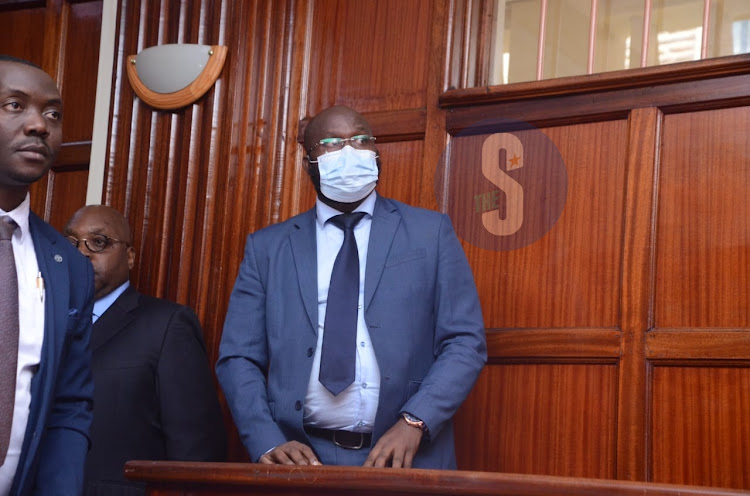 Businessman Elias Kemboi Korir at Milimani Law Court on May 9, 2024