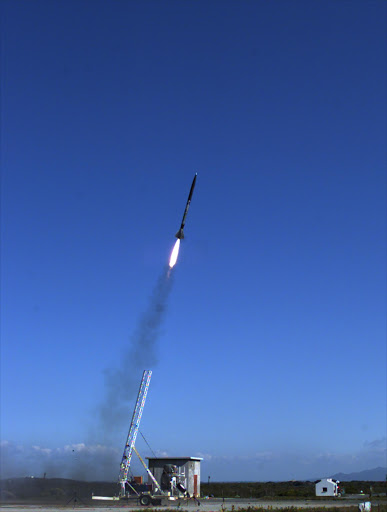 Phoenix-1A leaving its launch gantry