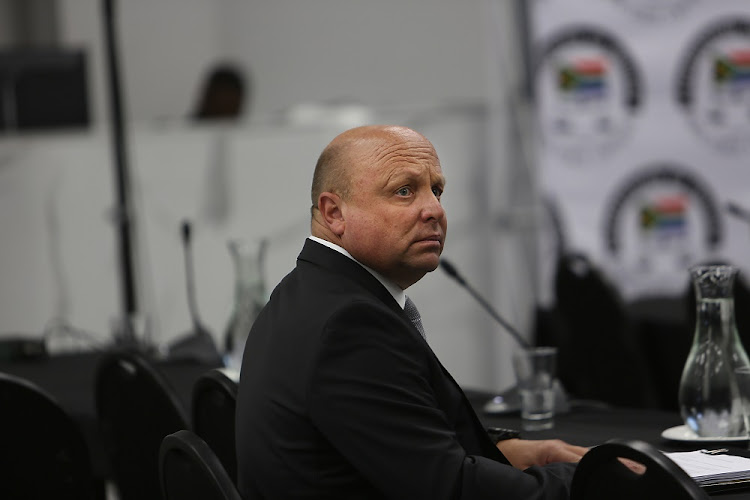 Former Bosasa CFO Andries van Tonder waits to testify at the state capture inquiry on January 29 2019. Picture: ALON SKUY​