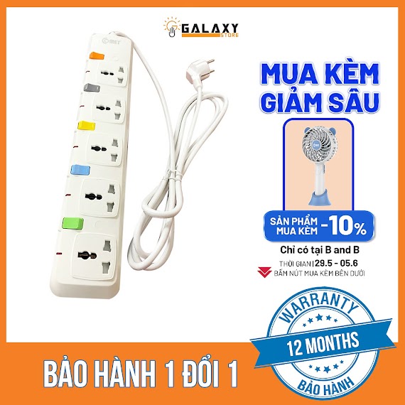 Ổ Cắm Nối Dài Comet CESG2503 - Hàng Chính Hãng