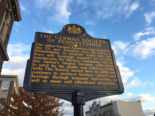 THE GERMAN SOCIETY OF PENNSYLVANIA The oldest German American organization in the US was founded Dec. 26, 1764, in Philadelphia to provide legal aid, wel-fare, and language support to German...