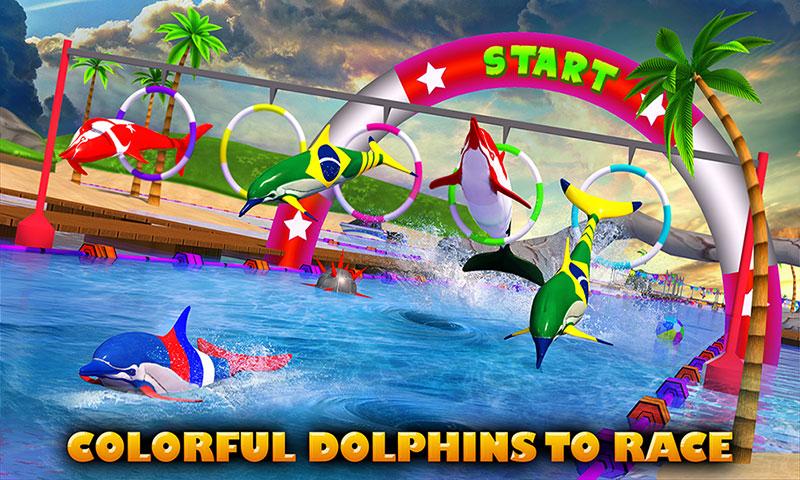 Android application Dolphin Racing 3D screenshort