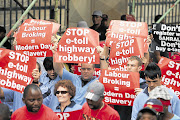GIVE US A BREAK: The big Cosatu march in Johannesburg this week Picture: KEVIN SUTHERLAND